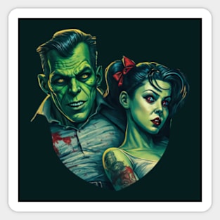 Love and Horror Flix Sticker